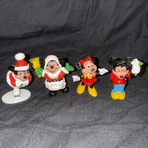 Vintage Walt Disney Applause A CHRISTMAS CAROL Mickey Minnie PVC Figures